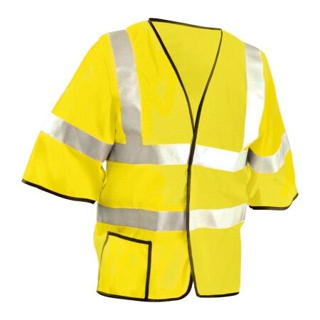 Occunomix OccuNomix Class 3 Mesh Half Sleeve Vest Hi-Vis Yellow, M, LUX-HSCOOL3-YM LUX-HSCOOL3-YM